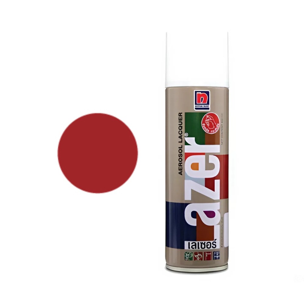 สีสเปรย์ Nippon Paint Lazer L211 สีแดงสด