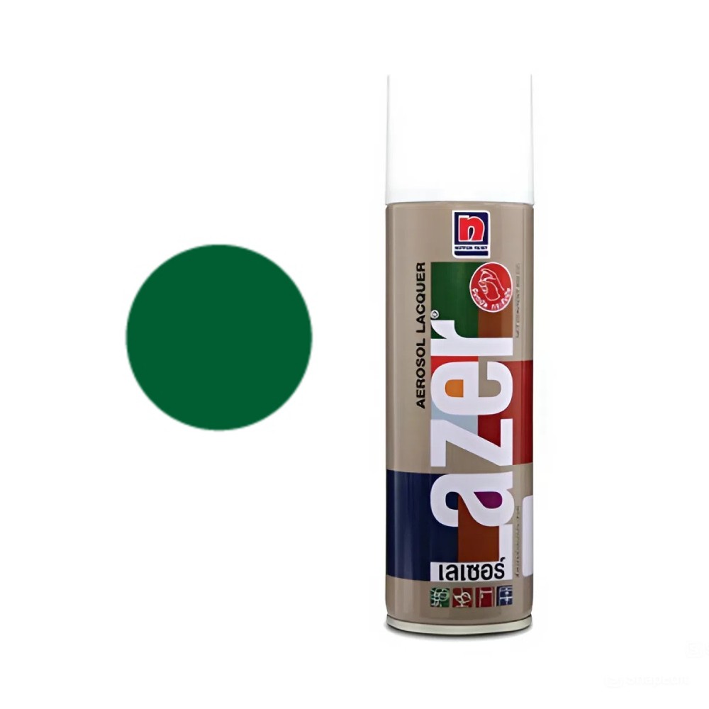 สีสเปรย์ Nippon Paint Lazer L214 สีเขียวเข้ม