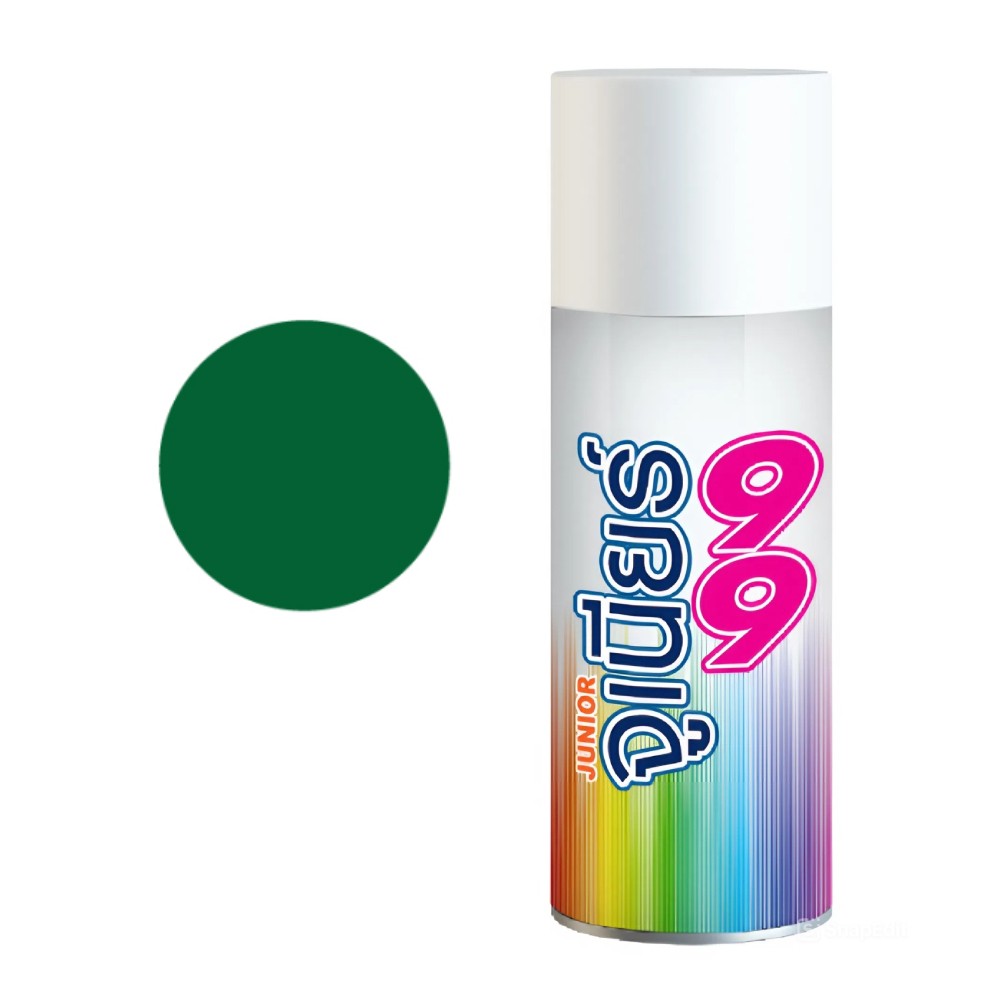 สีสเปรย์ Nippon Paint Junior 99 J906 สีเขียวใบไม้