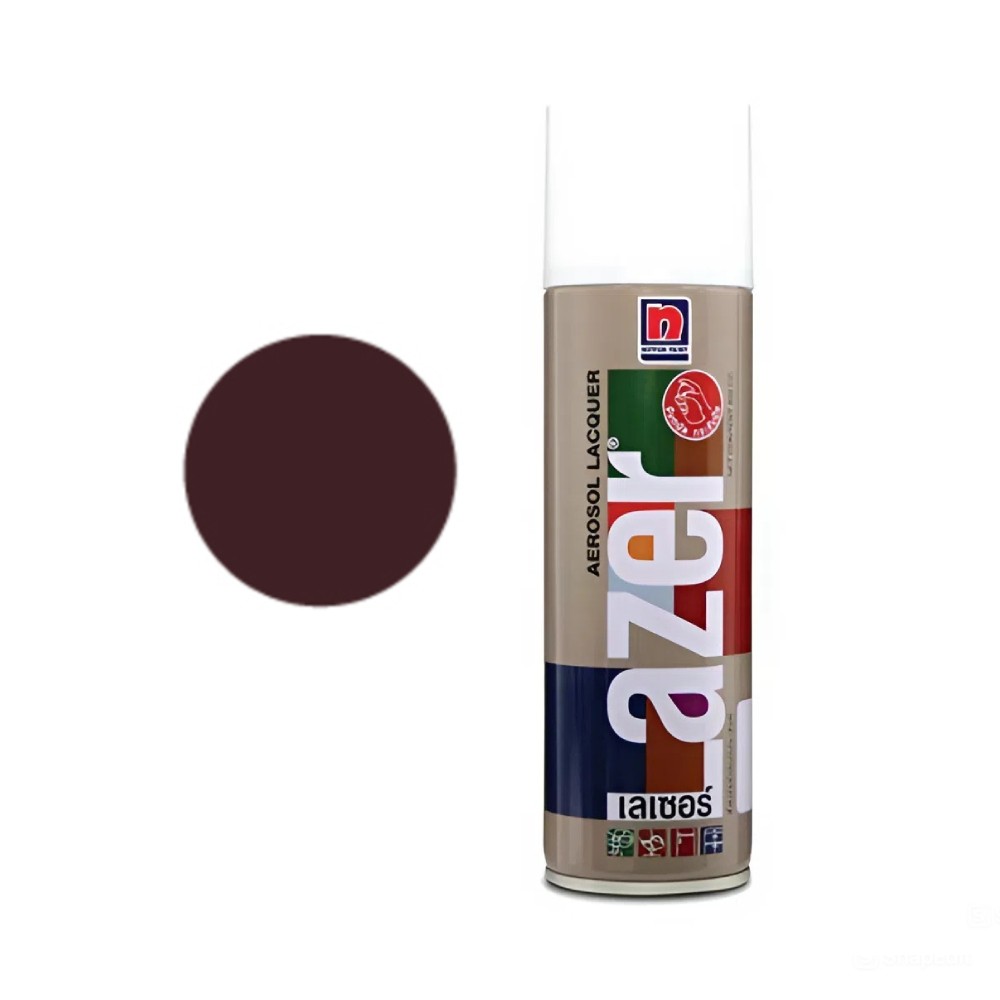 สีสเปรย์ Nippon Paint Lazer L222 สีแดงอมน้ำตาล