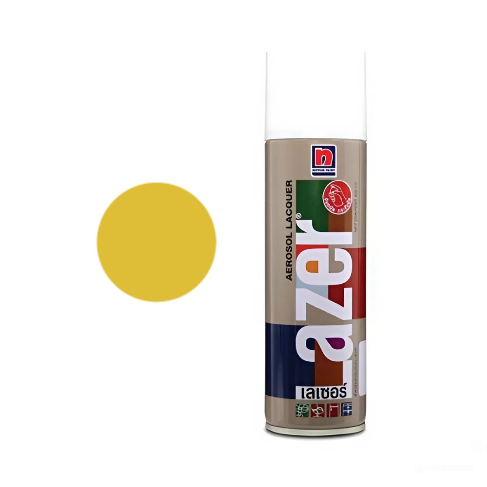 สีสเปรย์ Nippon Paint Lazer L218 สีเหลือง