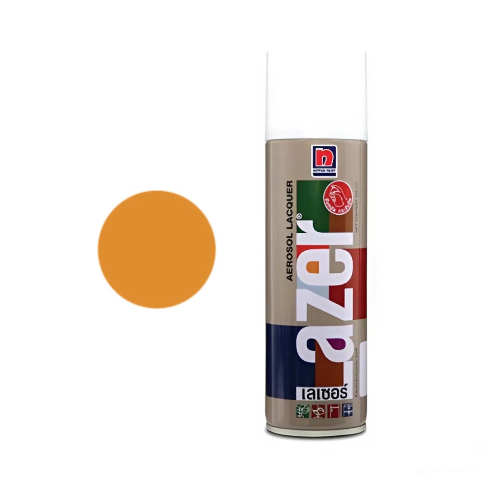 สีสเปรย์ Nippon Paint Lazer L241 สีเหลืองเข้ม