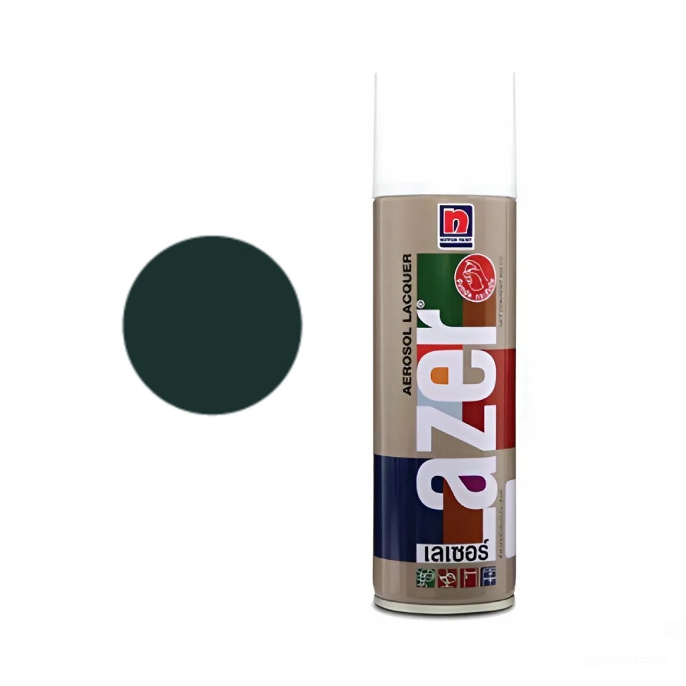 สีสเปรย์ Nippon Paint Lazer L230 สีเขียวอมดำ
