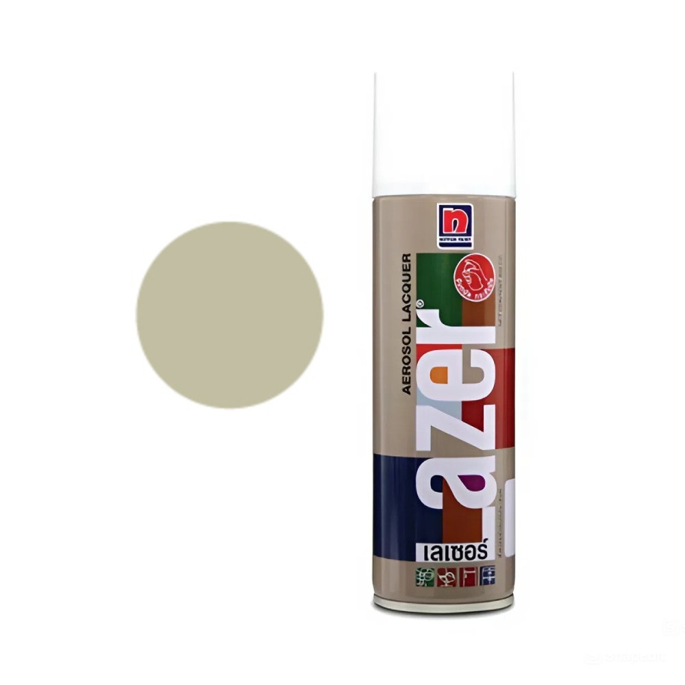 สีสเปรย์ Nippon Paint Lazer L303 สีน้ำตาลครีม