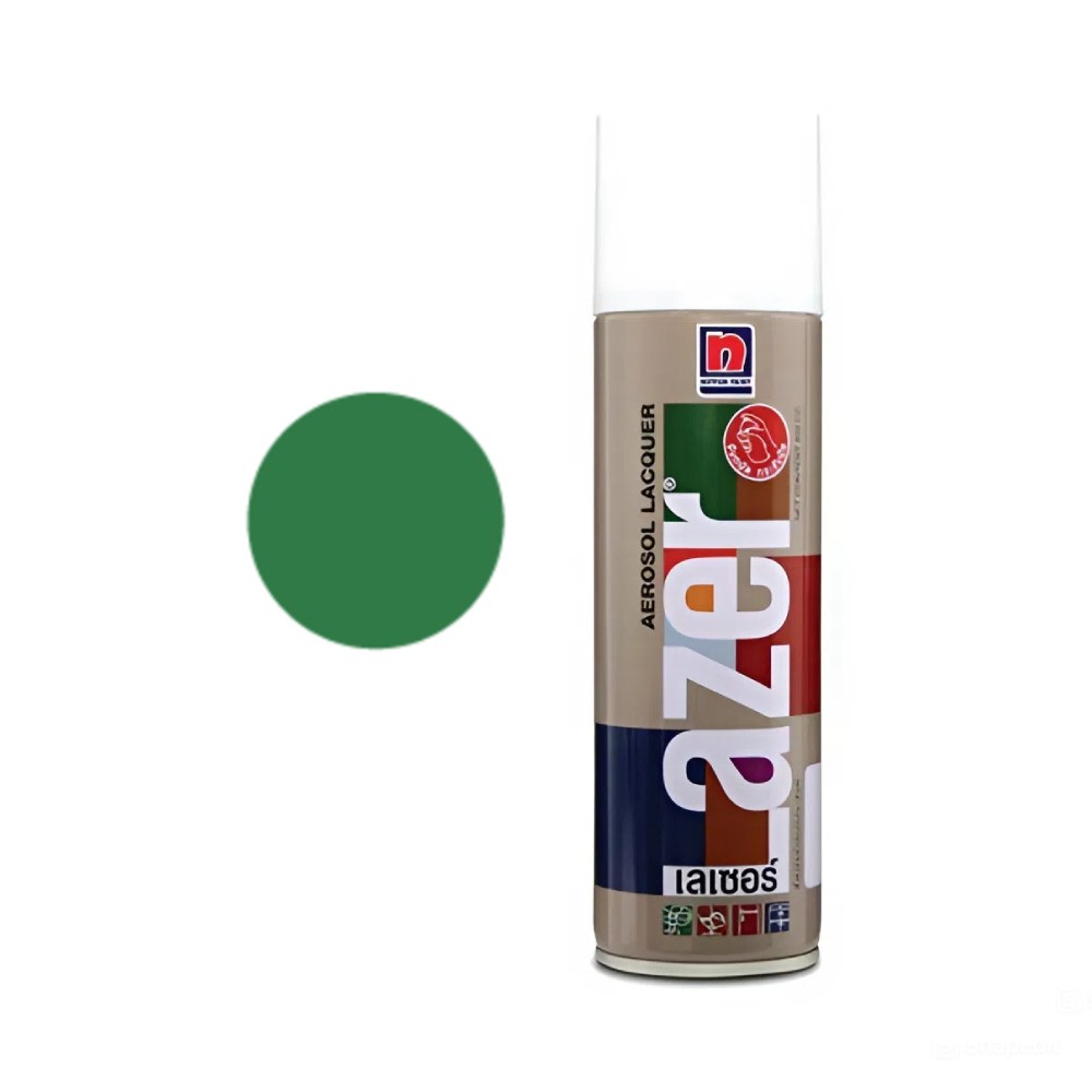 สีสเปรย์ Nippon Paint Lazer L217 สีเขียว