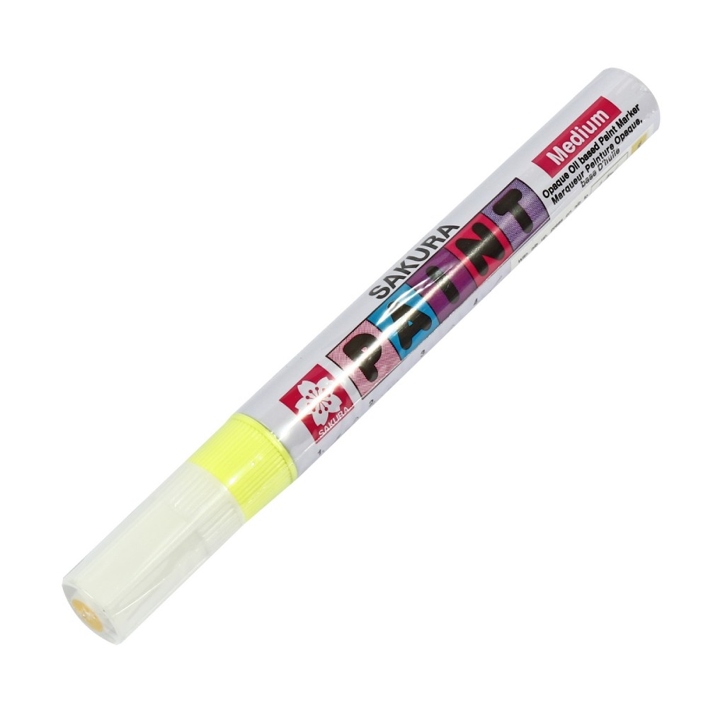 ปากกาเพ้นท์ SAKURA XPMK B 302 ขนาด 2 mm  สีเหลือง