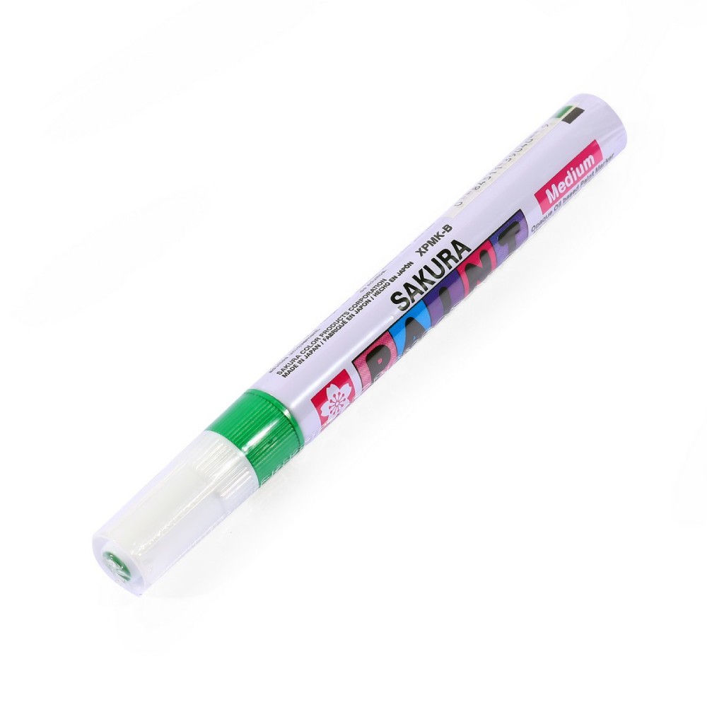 ปากกาเพ้นท์ SAKURA XPMK B 29 ขนาด 2 mm  สีเขียว