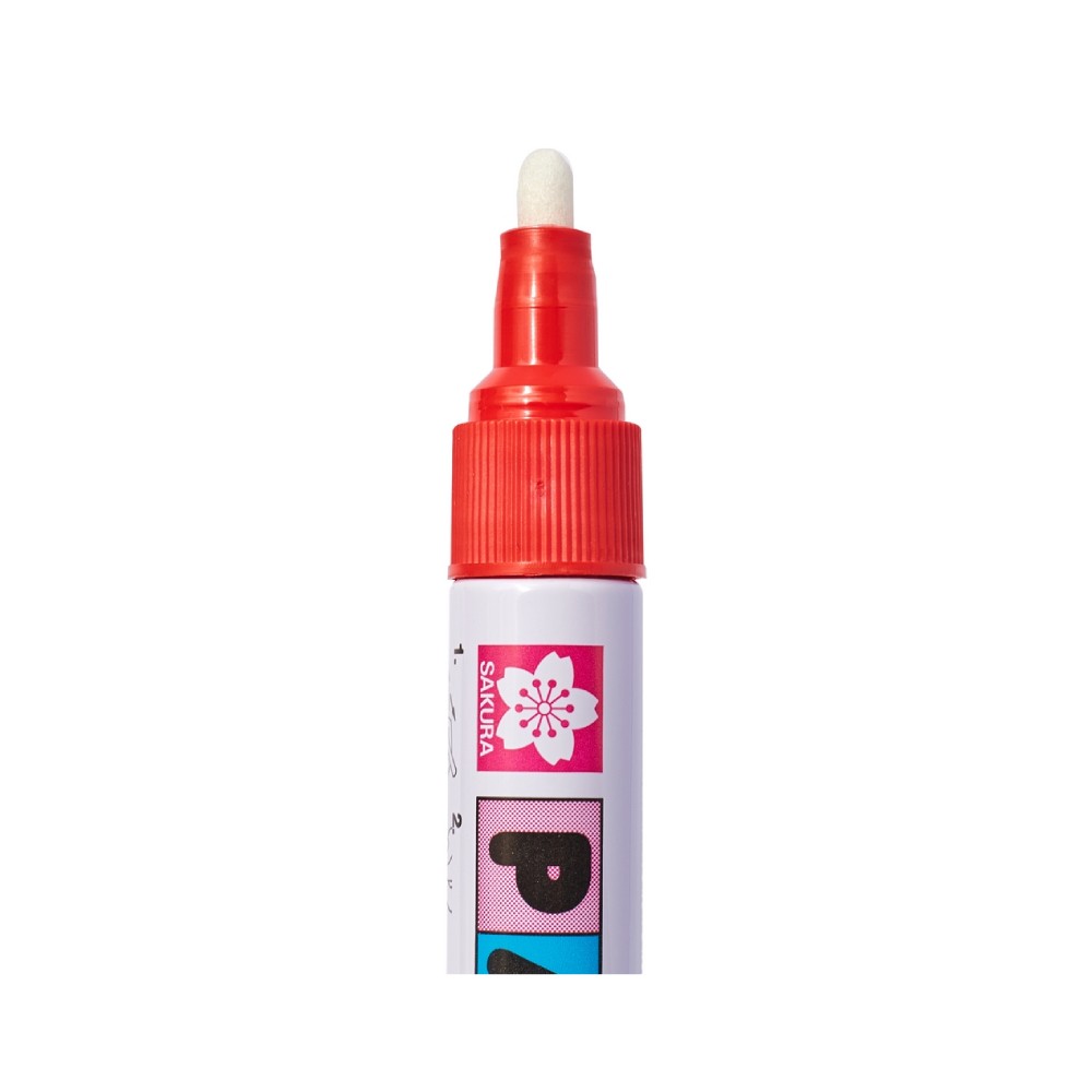 ปากกาเพ้นท์ SAKURA XPMK B 19 ขนาด 2 mm  สีแดง