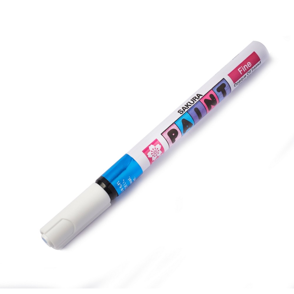 ปากกาเพ้นท์ SAKURA XPMK 25 ขนาด 1 mm  สีฟ้า