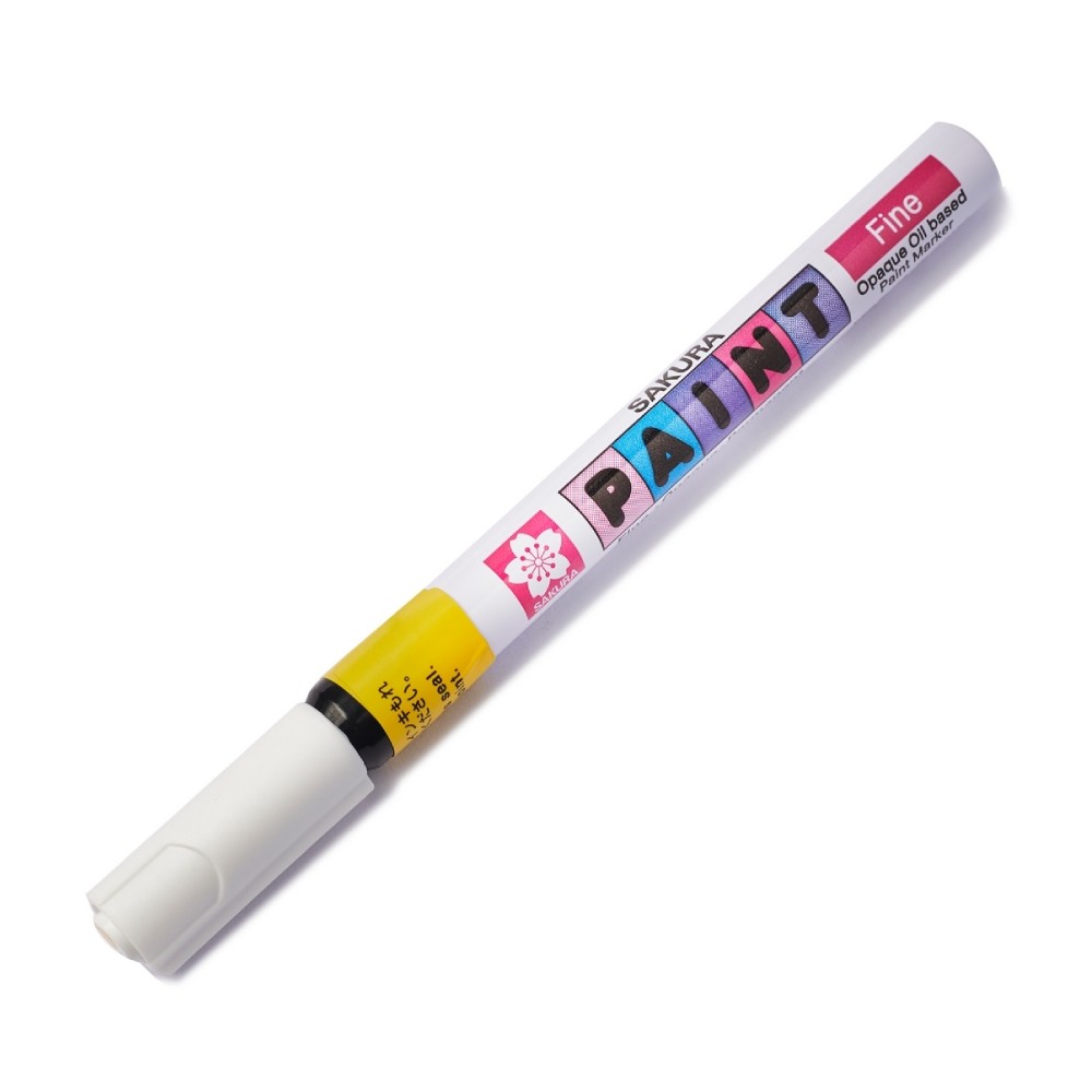 ปากกาเพ้นท์ SAKURA XPMK 302 ขนาด 1 mm  สีเหลือง