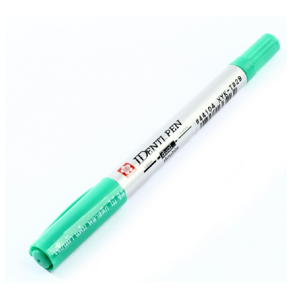 ปากกาไอเด็นติเพ็น SAKURA XYKT 44104 แบบ 2 หัว สีเขียว