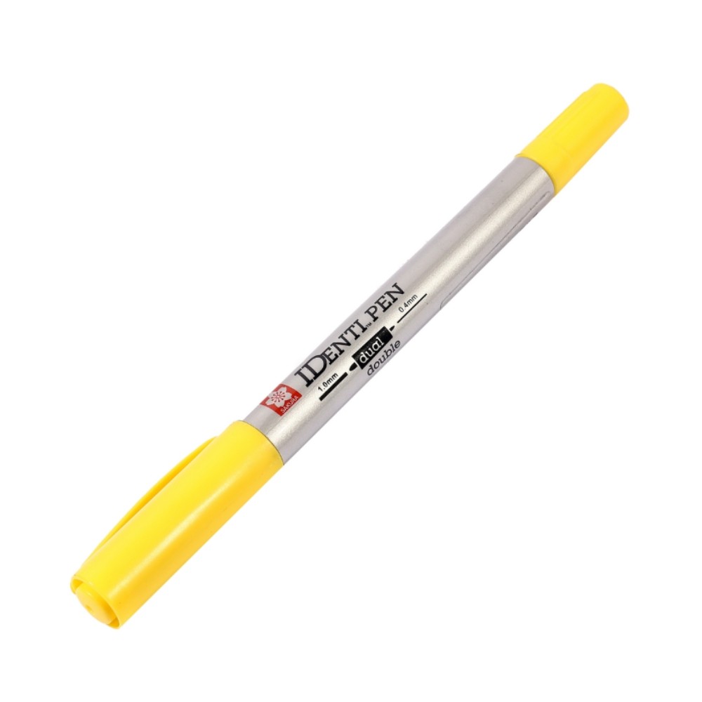 ปากกาไอเด็นติเพ็น SAKURA XYKT 44108 แบบ 2 หัว สีเหลือง