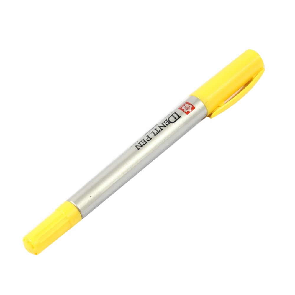 ปากกาไอเด็นติเพ็น SAKURA XYKT 44108 แบบ 2 หัว สีเหลือง