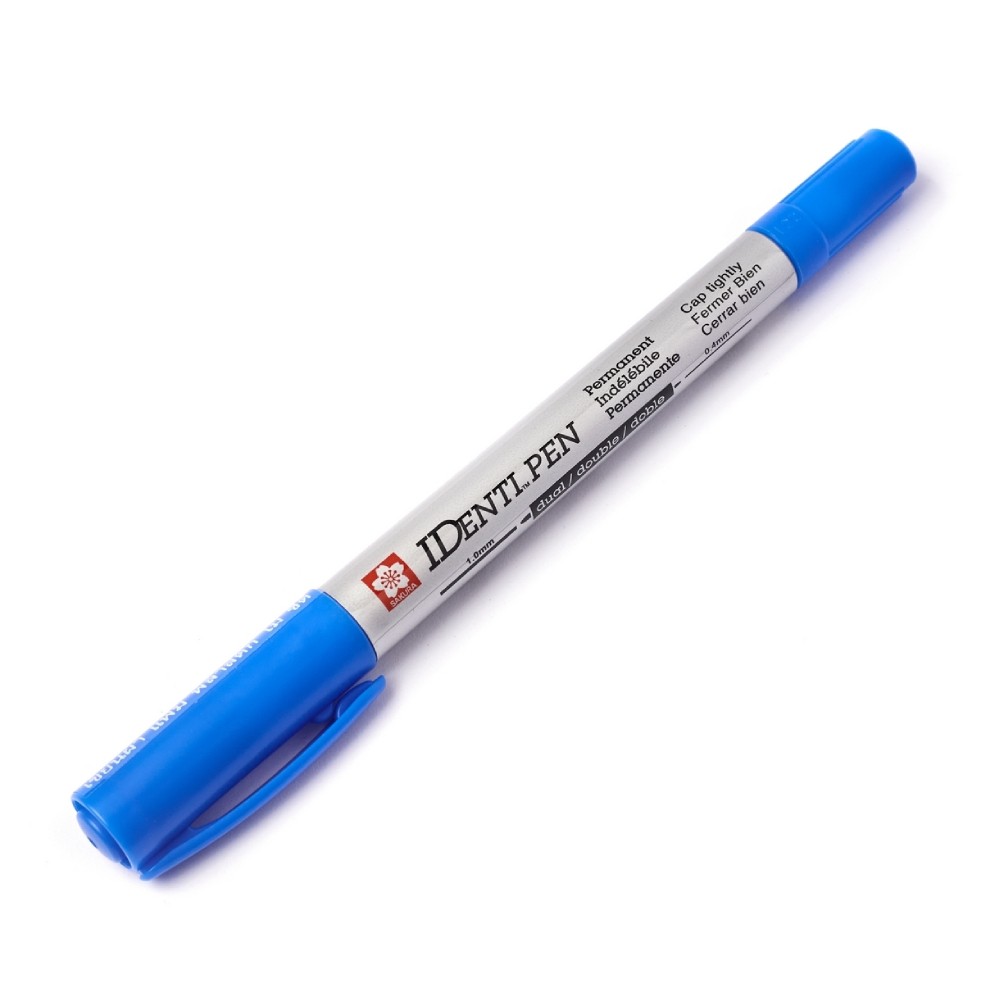 ปากกาไอเด็นติเพ็น SAKURA XYKT 44102 แบบ 2 หัว สีน้ำเงิน