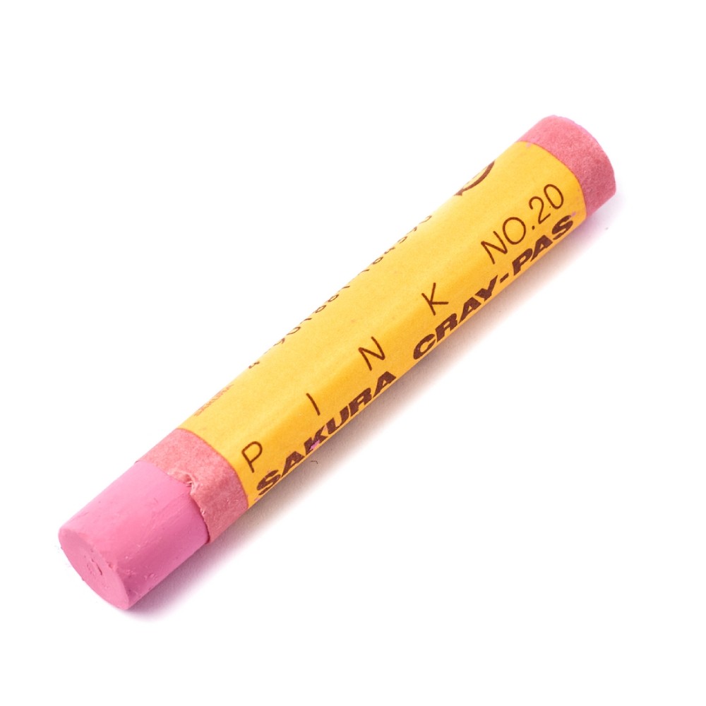 สีชอล์ก SAKURA LP 20 สีชมพู  10 แท่ง กล่อง 