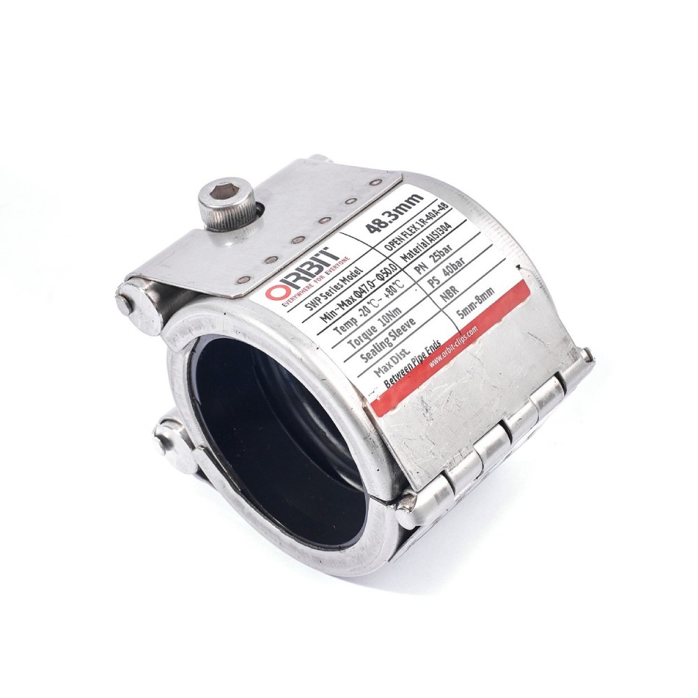 รีแพร์แคล้มป์ แคลมป์ซ่อมท่อ ORBIT SWP OPEN FLEX 1R 042 ขนาด 42 4 มม 