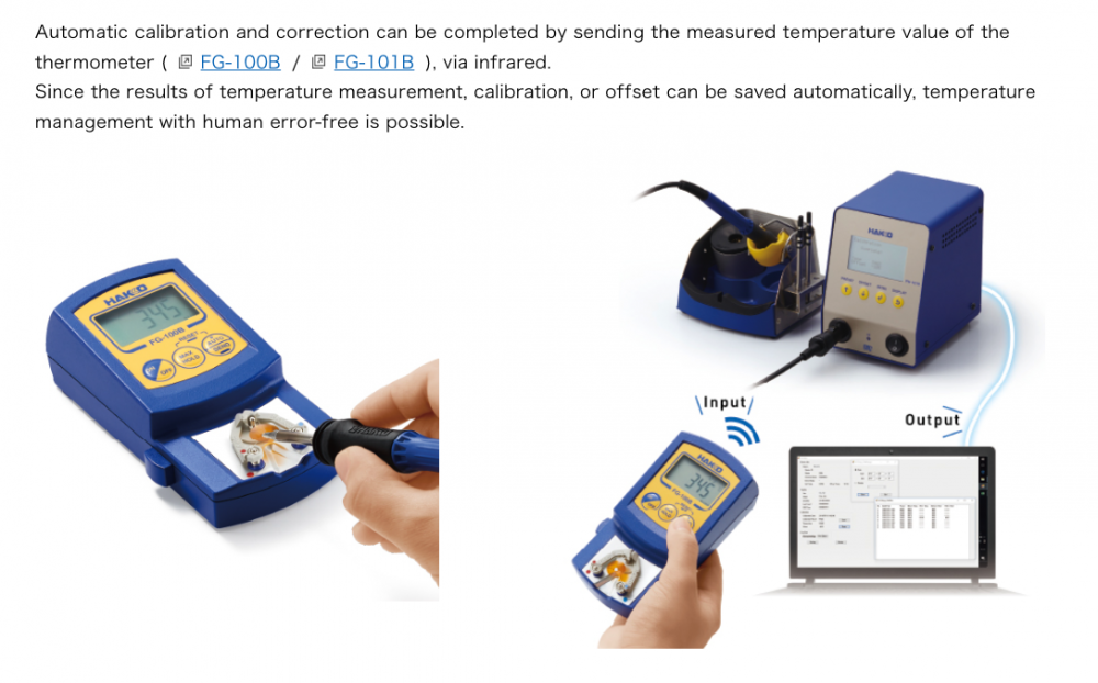 เครื่องควบคุมอุณหภูมิหัวแร้งบัดกรี HAKKO FN 1010 100W Soldering Station