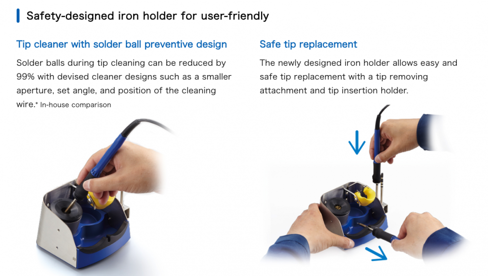 เครื่องควบคุมอุณหภูมิหัวแร้งบัดกรี HAKKO FN 1010 100W Soldering Station