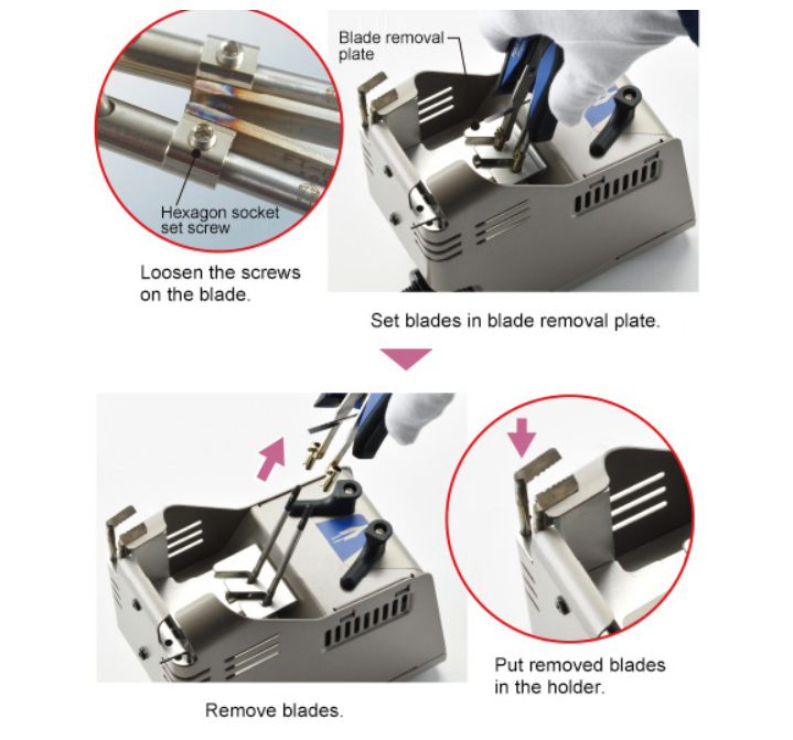 เครื่องปอกสายไฟความร้อน HAKKO FT 802 Thermal Wire Stripper with Hot Knife Handpiece