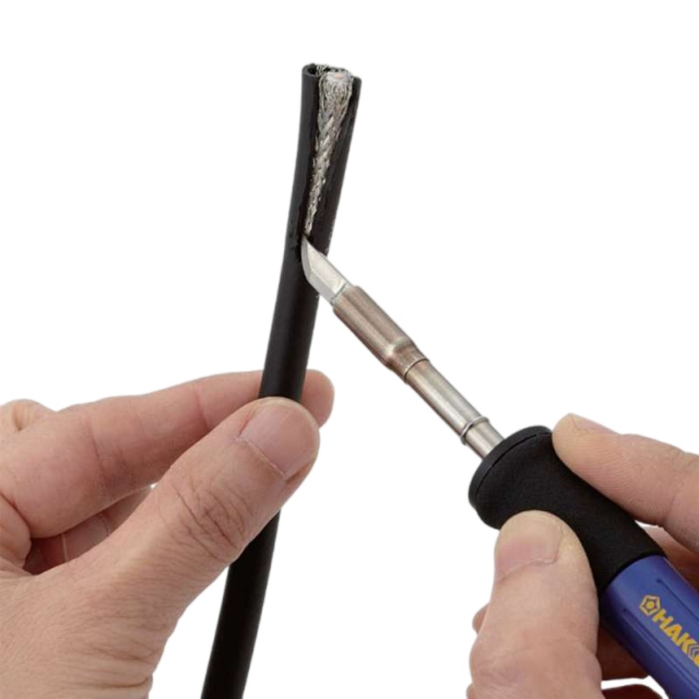 เครื่องปอกสายไฟความร้อน HAKKO FT 802 Thermal Wire Stripper with Hot Knife Handpiece