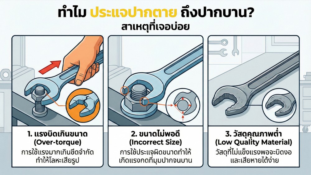 ประแจปากตาย หลวม ปากบาน ซ่อมได้ไหม หรือเลิกใช้ ประแจปากตาย หลวม ปากบาน ซ่อมได้ไหม หรือเลิกใช้
