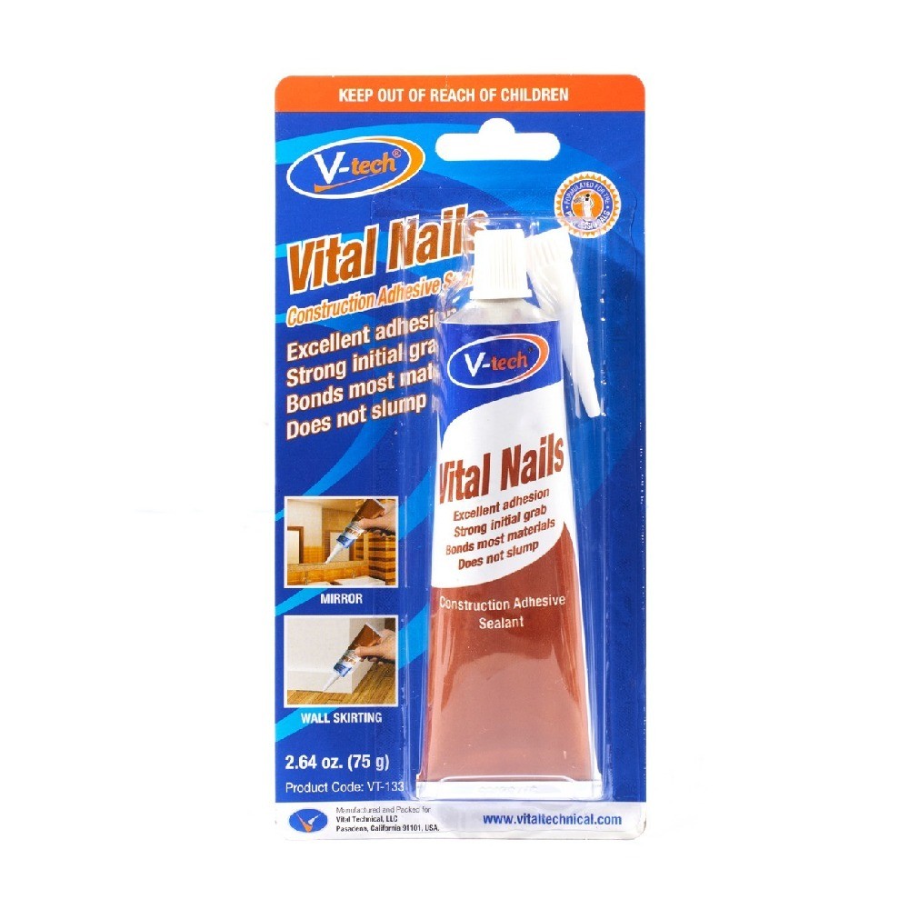 กาวตะปูแบบหลอด V TECH V052 VT133B สีน้ำตาล