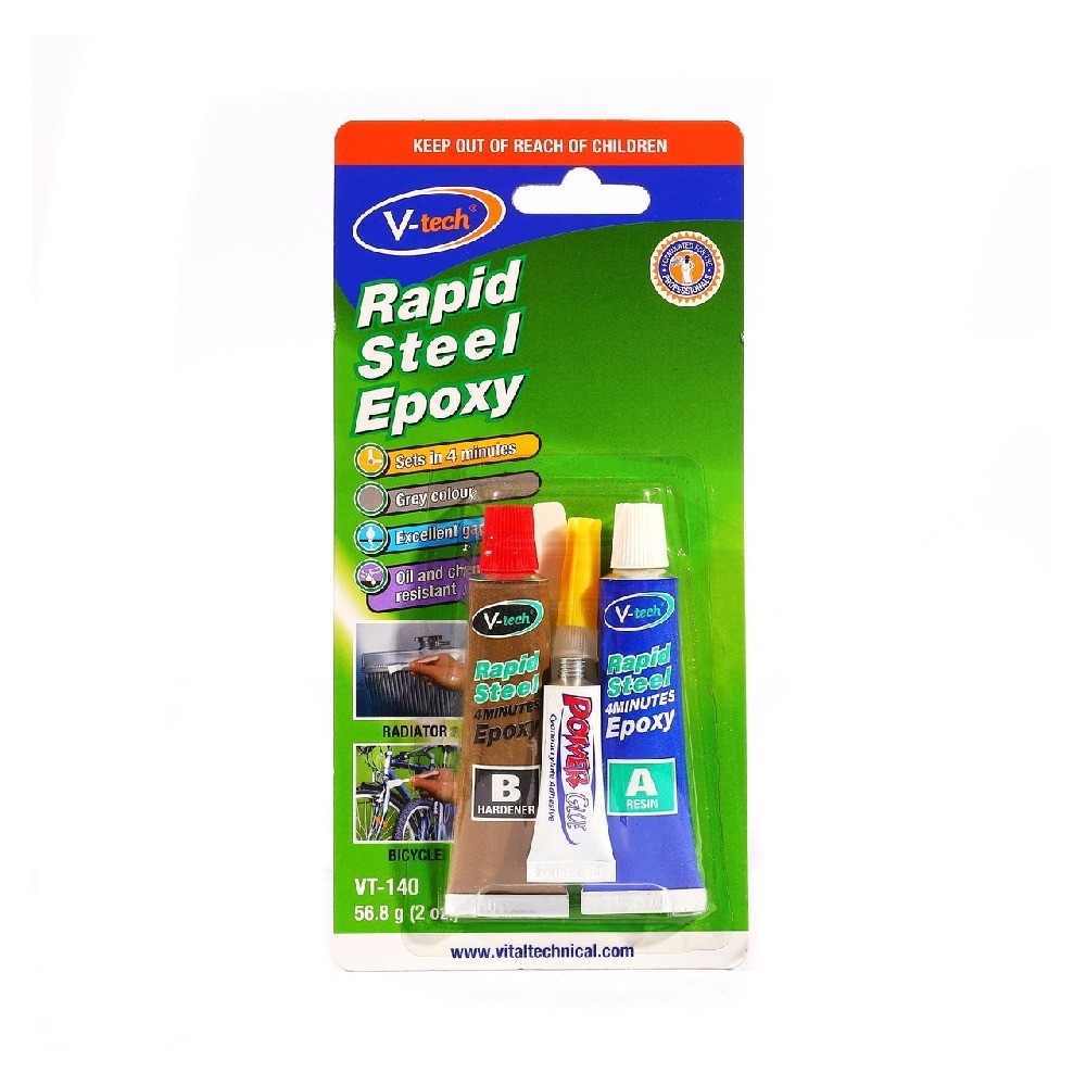 กาวอีพอกซ์ซี่ V TECH V052 VT140B สีเงิน