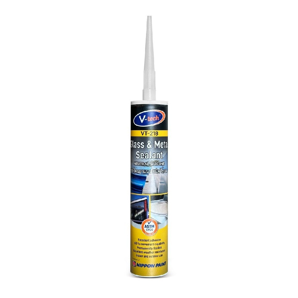 ซิลิโคนไร้กรด V TECH V052 VT218W สีขาว ขนาด 270 มล 