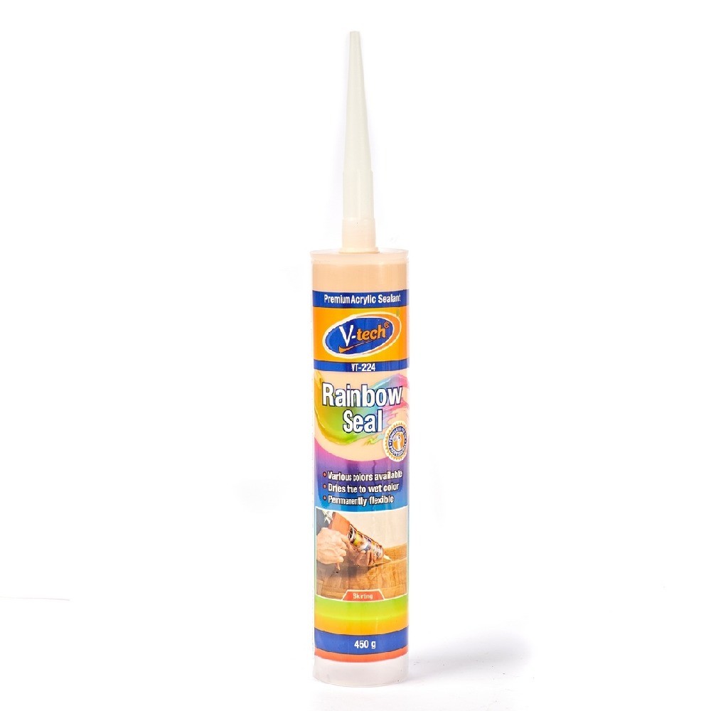 อะคิลิคยาแนวยืดหยุ่นสูง V TECH V052 VT224T สีไม้สัก