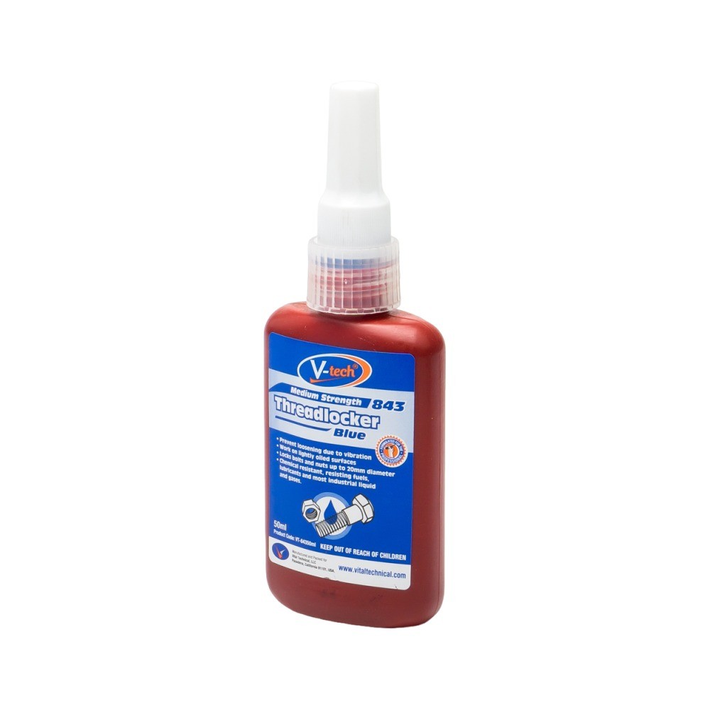 กาวล็อคเกลียว V TECH V052 VT84350 สีน้ำเงิน ขนาด 50 มล 