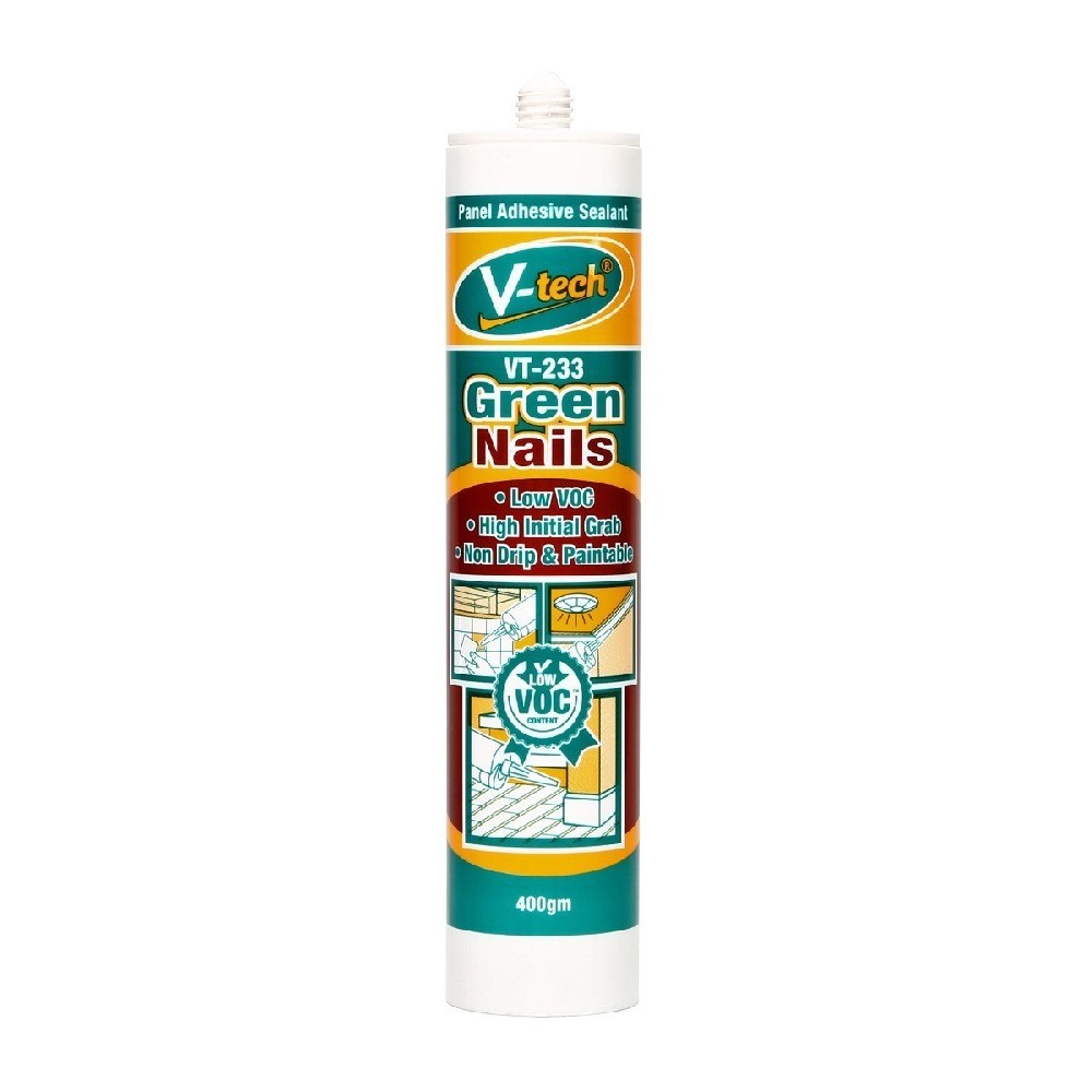 กาวตะปูแบบทาสีทับได้ V TECH V052 VT233W สีขาว