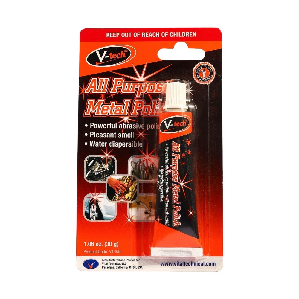 น้ำยาขัดและทำความสะอาดโลหะ V TECH V052 VT551 ขนาด 30 กรัม