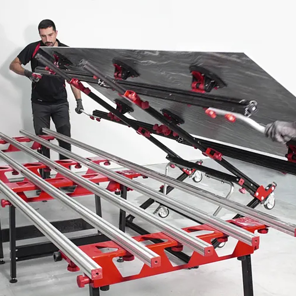 โต๊ะวางกระเบื้อง RUBI 18935 SLAB TABLE โครงอลูมิเนียม รับน้ำหนักสูงสุด 250 กิโลกรัม