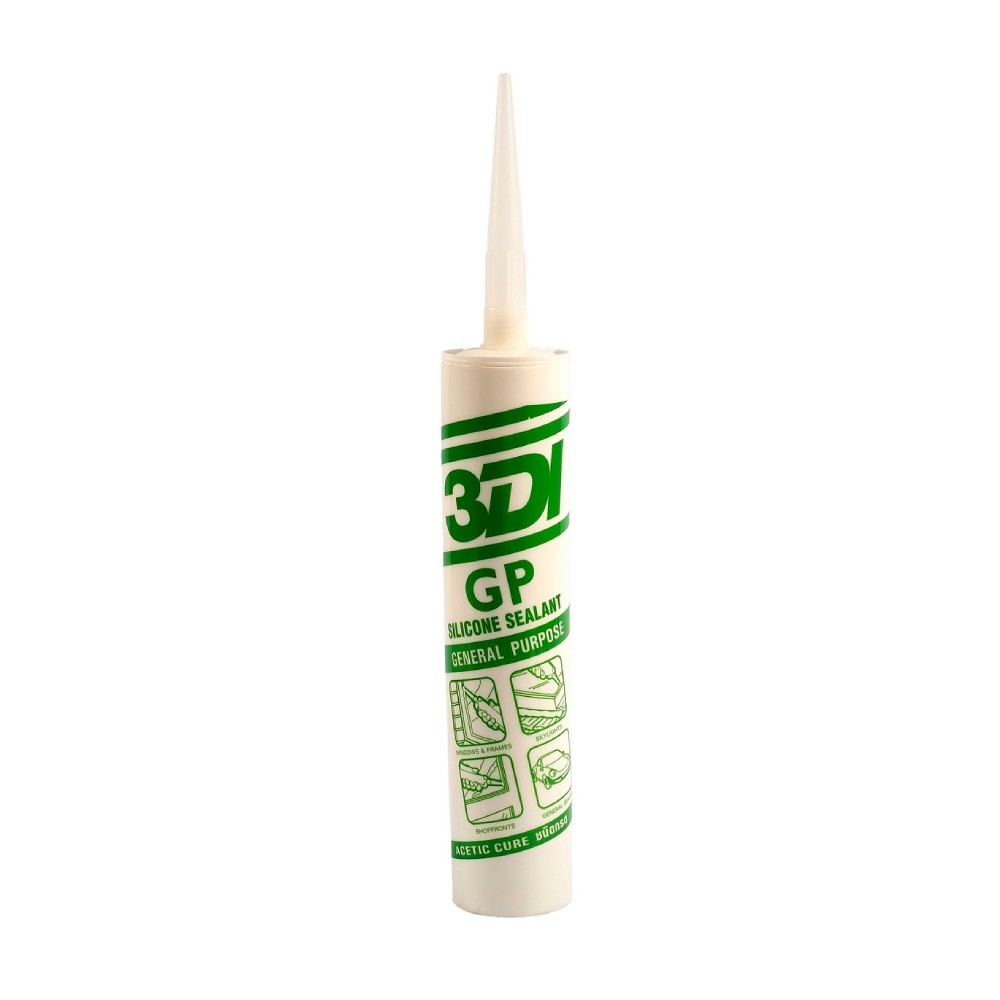 ซิลิโคนยาแนว 3DI ชนิดมีกรด สีใส ขนาด 280 ml 