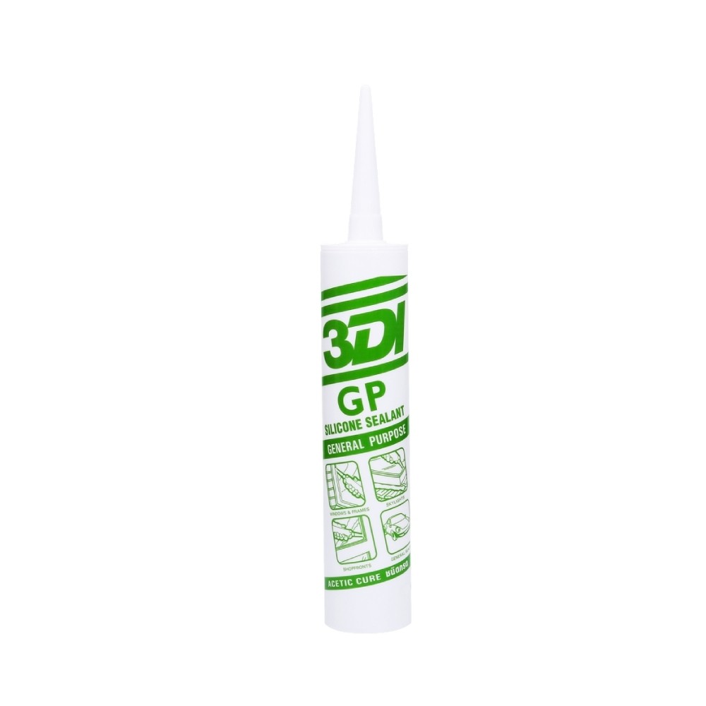 ซิลิโคนยาแนว 3DI ชนิดมีกรด สีดำ ขนาด 280 ml 
