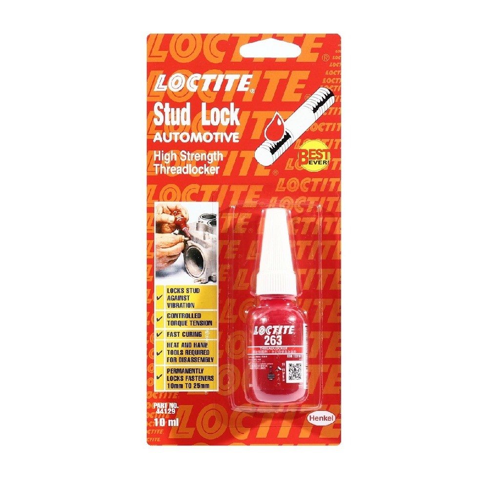 น้ำยาล็อคเกลียว 263 แรงยึดสูง LOCTITE 121 1263 ขนาด 10 ml 