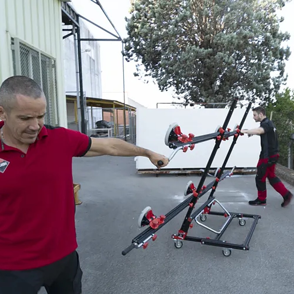 รถเข็นขนกระเบื้อง RUBI 18934 SLAB TROLLEY สำหรับขนย้ายกระเบื้องแผ่นใหญ่ รองรับน้ำหนักสูงสุด 140 กก 
