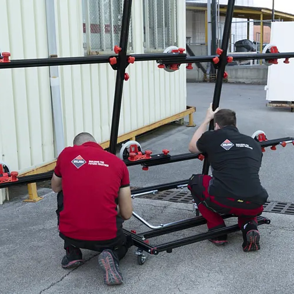 รถเข็นขนกระเบื้อง RUBI 18934 SLAB TROLLEY สำหรับขนย้ายกระเบื้องแผ่นใหญ่ รองรับน้ำหนักสูงสุด 140 กก 