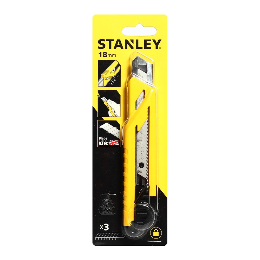 มีดคัตเตอร์ STANLEY STHT10265 8 30 รุ่น AUTOLOCK ขนาด 18 มม 