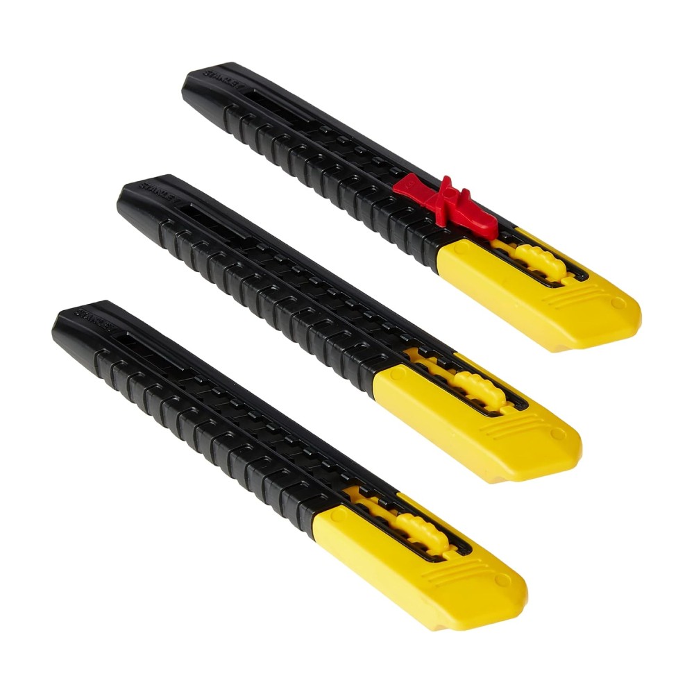มีดคัตเตอร์ STANLEY 10 150 2 ขนาด 9 มม   3ชิ้น แพ็ค 