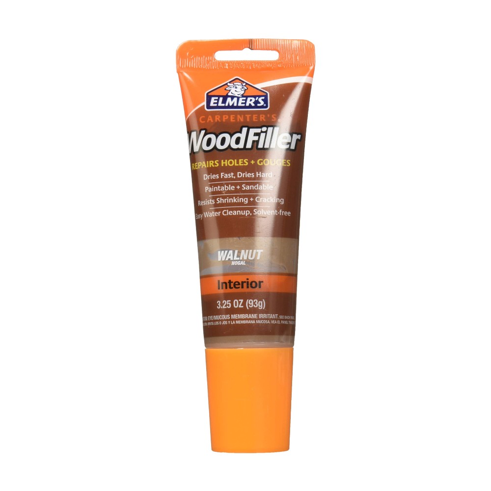 สีโป๊วไม้ วูดฟิลเลอร์ ELMER S E859 Wood Filler ขนาด 3 25 ออนซ์  93 มล   สีวอลนัท