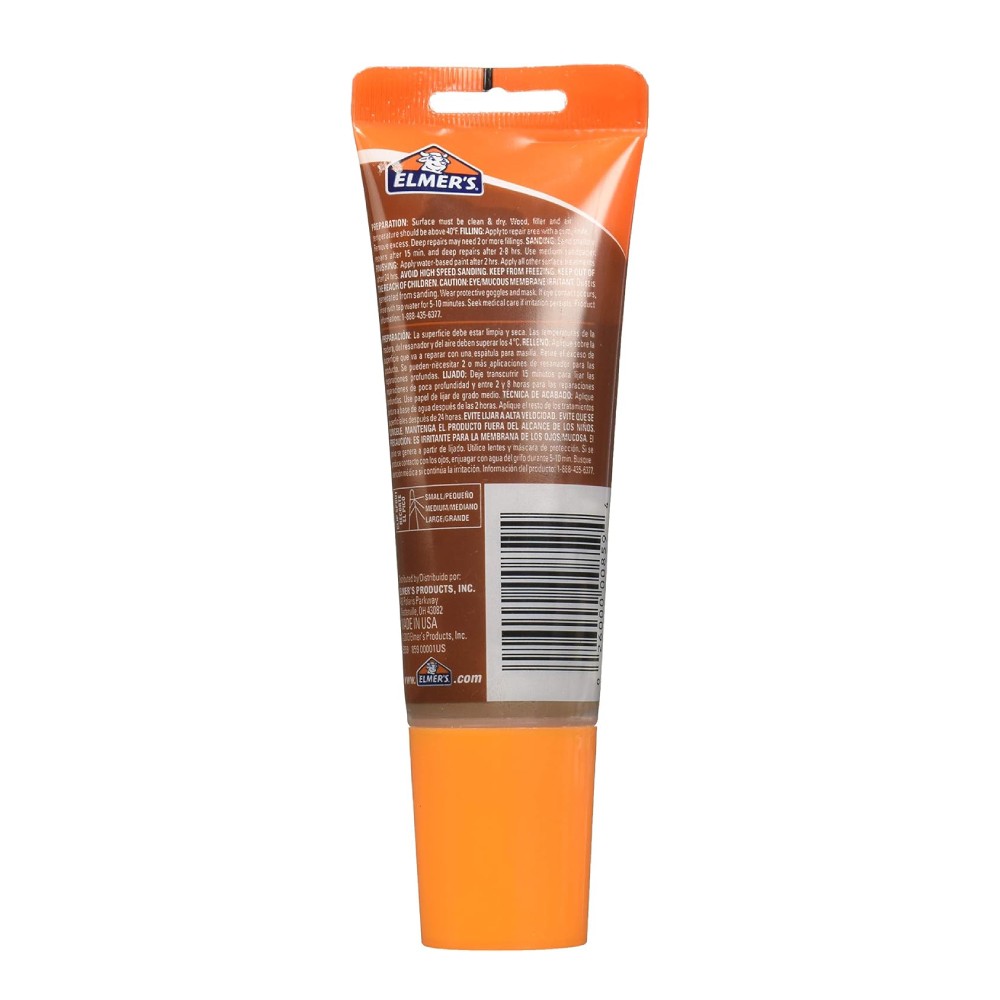 สีโป๊วไม้ วูดฟิลเลอร์ ELMER S E859 Wood Filler ขนาด 3 25 ออนซ์  93 มล   สีวอลนัท