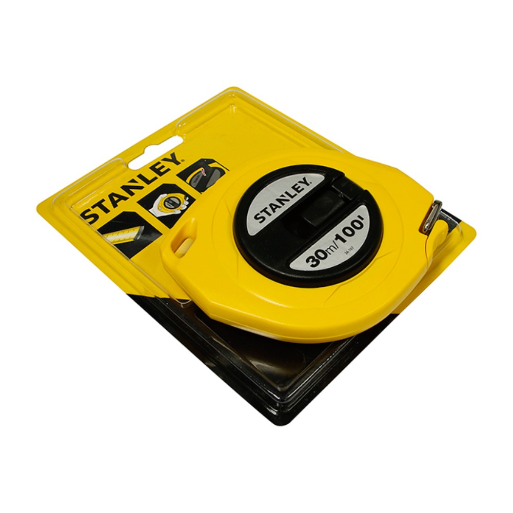 เทปวัดสายเหล็ก STANLEY 34 107N 20 159 ความยาว 30 เมตร  100 ฟุต 