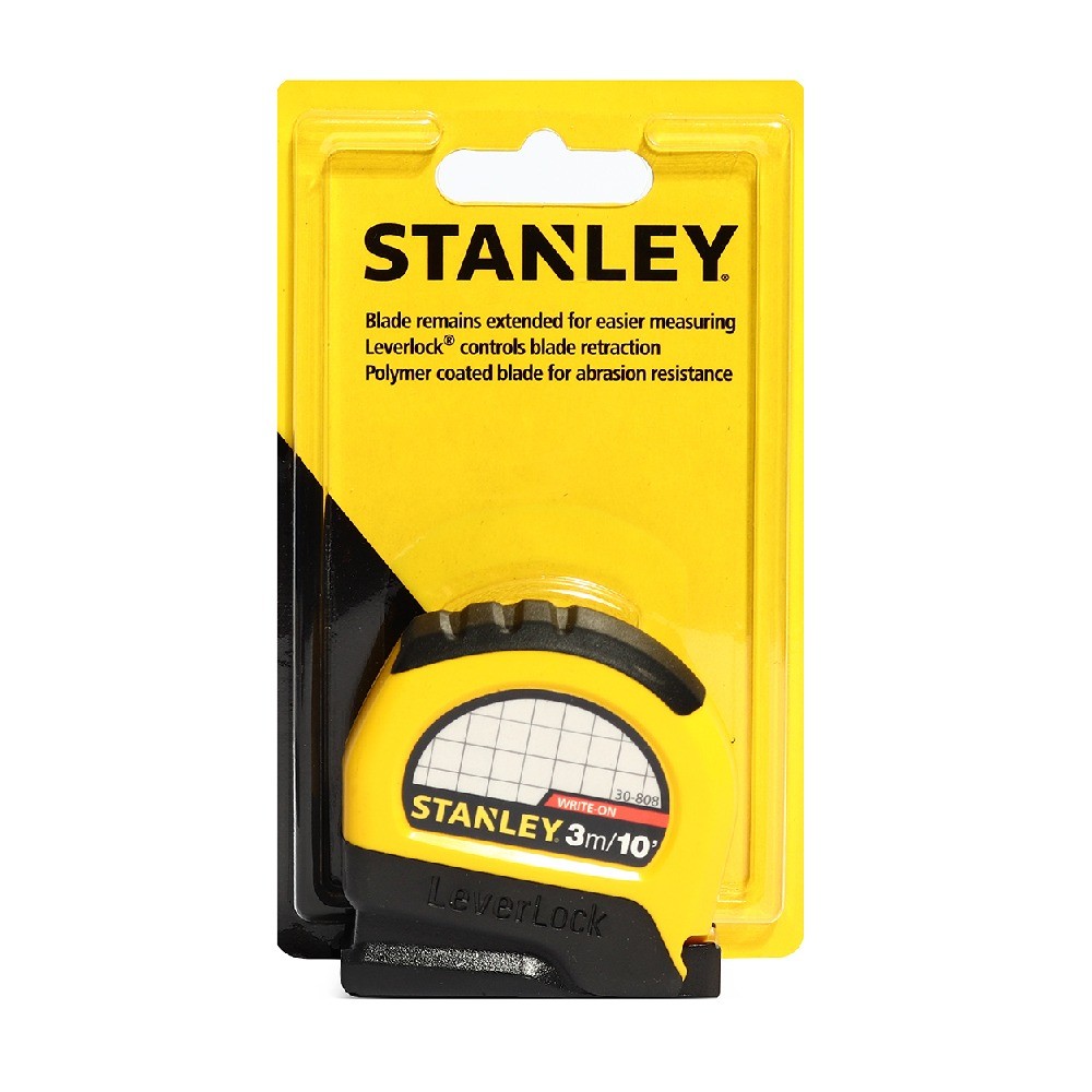 ตลับเมตร LEVERLOCK STANLEY รุ่น 5 30 808 ขนาด 3 ม 