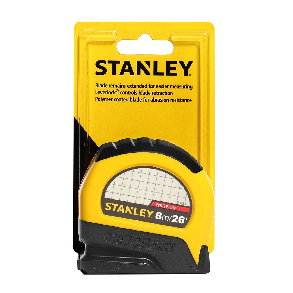 ตลับเมตร LEVERLOCK STANLEY รุ่น 5 30 824 ขนาด 8 ม 