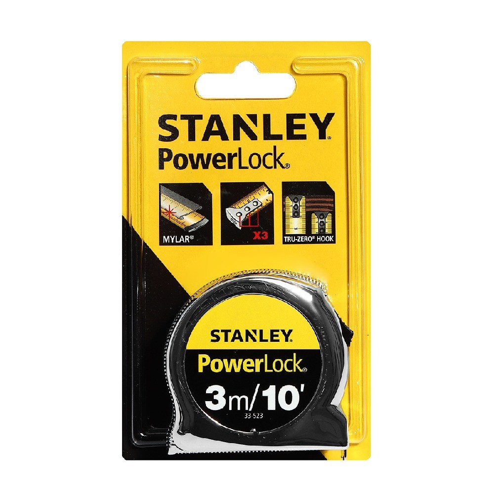 ตลับเมตร MICRO POWERLOCK STANLEY รุ่น 33 523 ขนาด 3 ม 