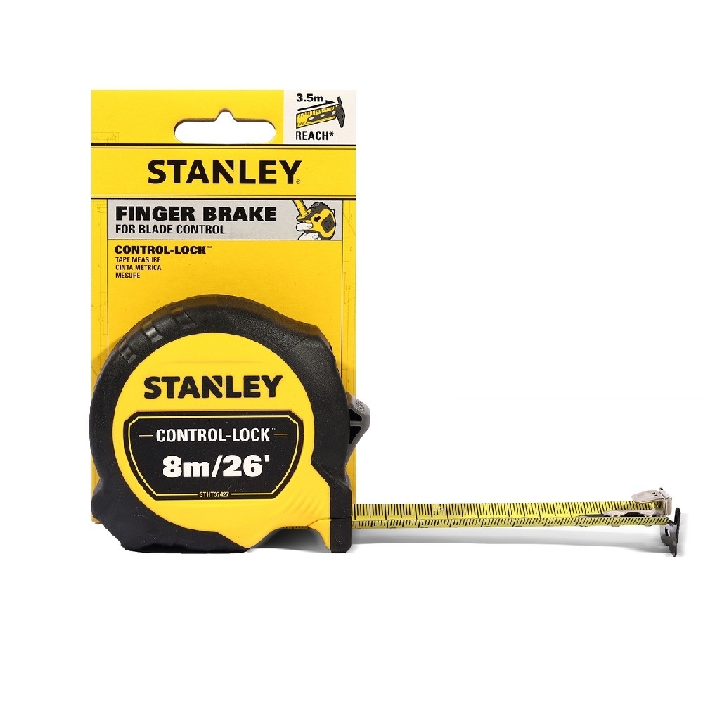 ตลับเมตร CONTROLLOCK แม่เหล็ก STANLEY รุ่น STHT37427 ขนาด 8 ม 