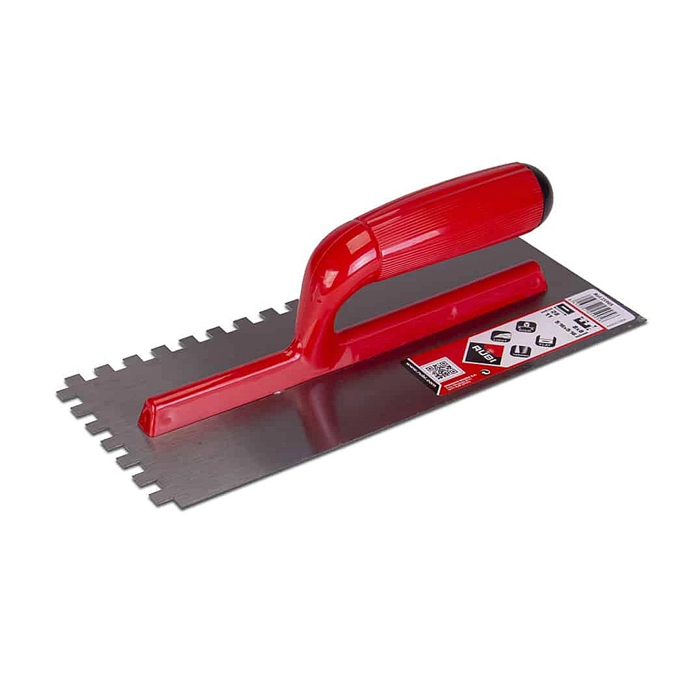 เกียงหวีปูกระเบื้อง RUBI Steel Notched Trowel ขนาด 8x8 มม   25905 