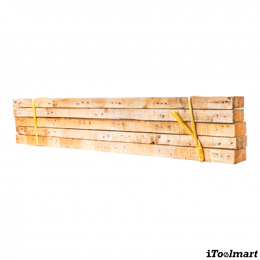 ไม้สนพาเลท BASIC INDUSTRIAL ขนาด 1 5 x 3 5 นิ้ว ยาว 100 ซม   จำนวน 5 ท่อน 