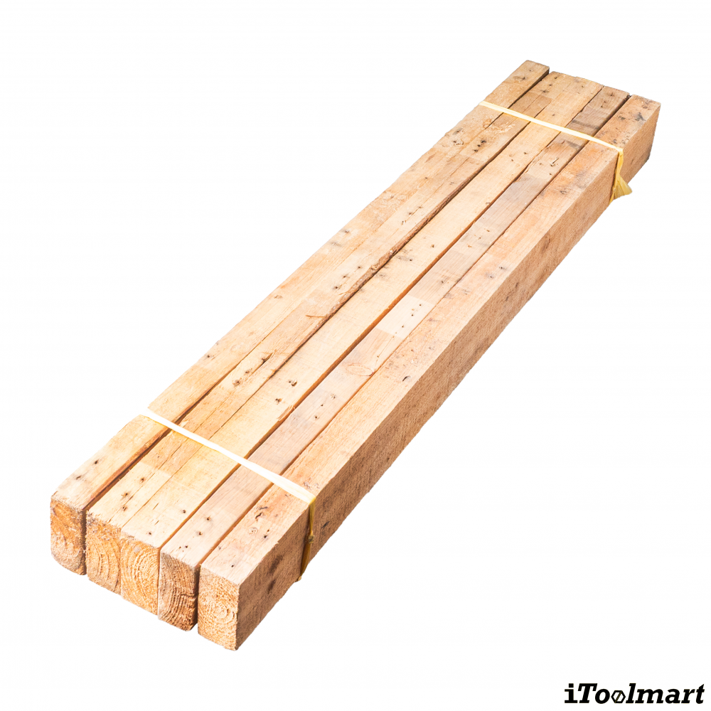 ไม้สนพาเลท BASIC INDUSTRIAL ขนาด 1 5 x 3 5 นิ้ว ยาว 100 ซม   จำนวน 5 ท่อน 